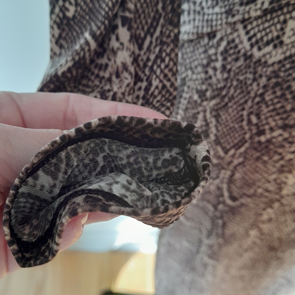 Anne Klein Brown Long Sleeve Knee-Length Dress - Picture 4 of 7